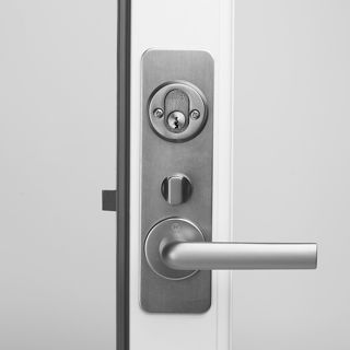 Sikkerhedspakke 2 med ude-hjemme funktion - mat aluminium Sikkerhedspakke 2 med ude-hjemme funktion - mat aluminium