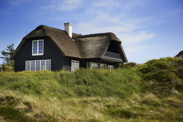 Sort klassisk sommerhus